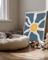 Blue Burst Poster Tablosu