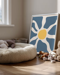 Blue Burst Poster Tablosu