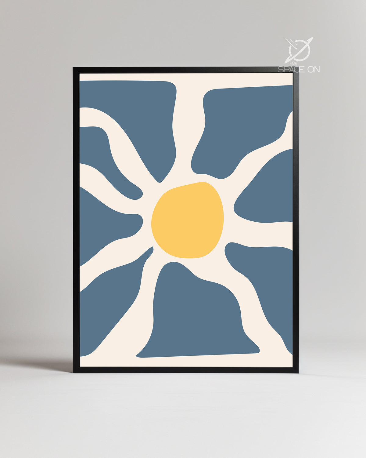 Blue Burst Poster Tablosu