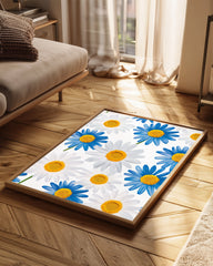 Blue Daisy Poster Tablosu