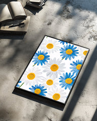 Blue Daisy Poster Tablosu