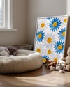 Blue Daisy Poster Tablosu