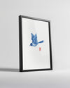 Blue Ink Poster Tablosu