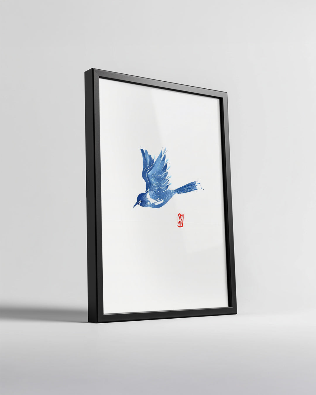 Blue Ink Poster Tablosu