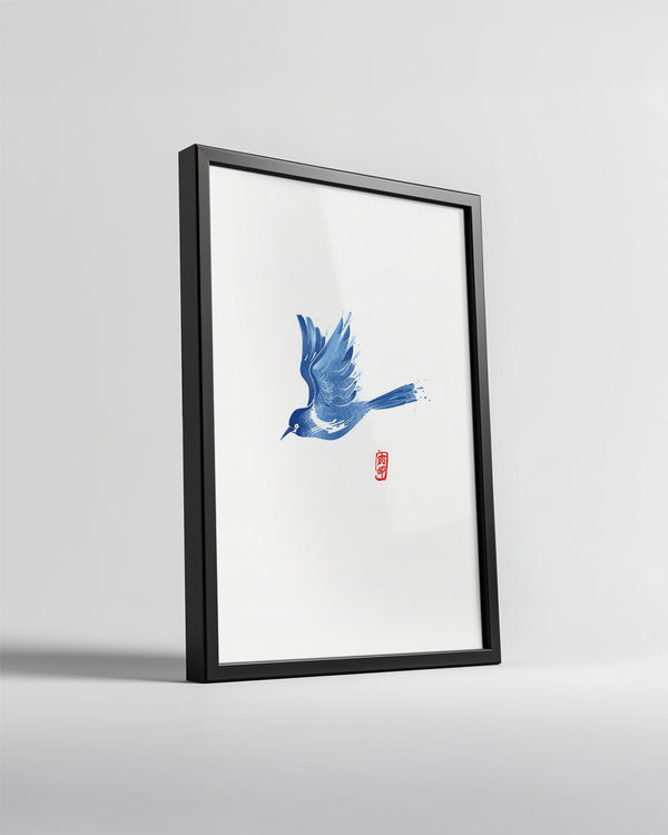Blue Ink Poster Tablosu