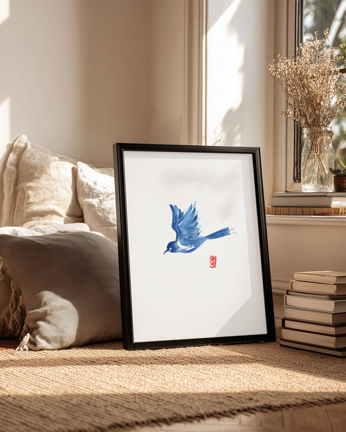 Blue Ink Poster Tablosu
