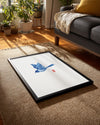 Blue Ink Poster Tablosu