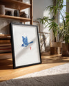 Blue Ink Poster Tablosu