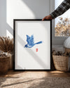 Blue Ink Poster Tablosu