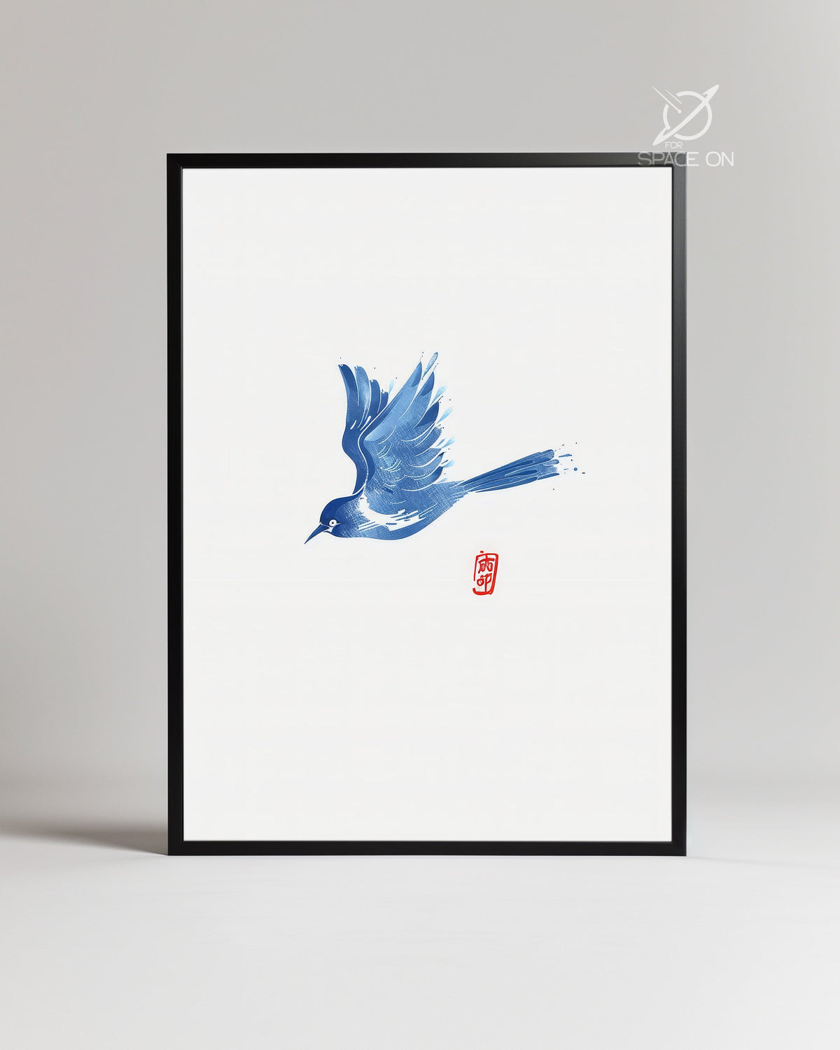 Blue Ink Poster Tablosu