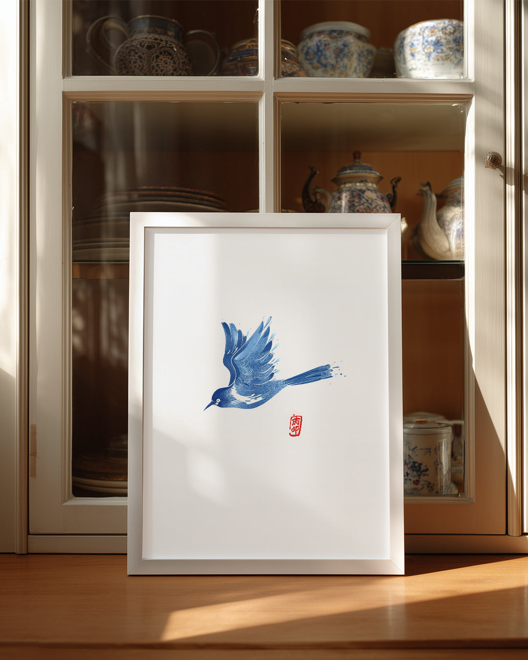 Blue Ink Poster Tablosu