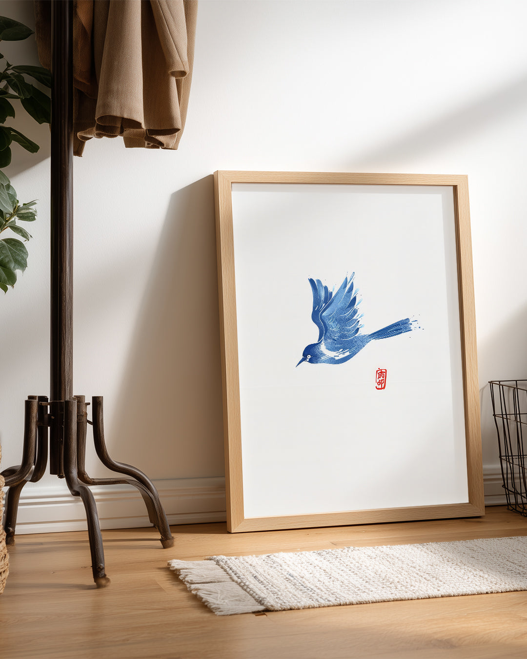 Blue Ink Poster Tablosu