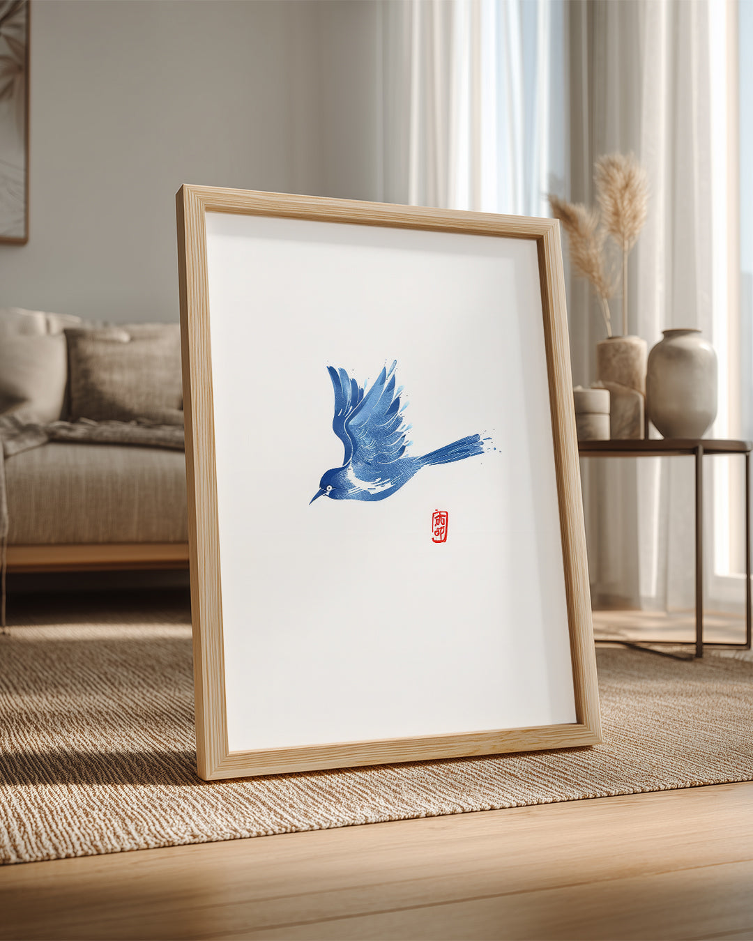 Blue Ink Poster Tablosu