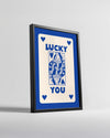 Blue Lucky Poster Tablosu