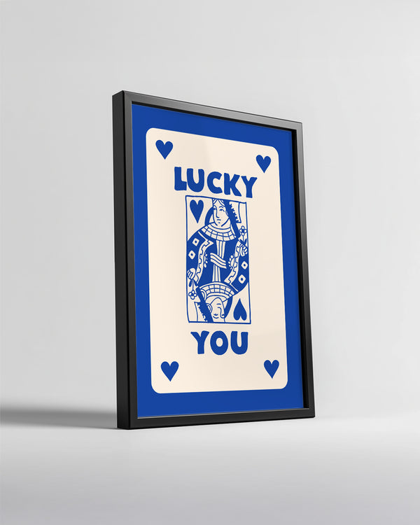 Blue Lucky Poster Tablosu