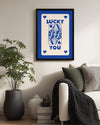 Blue Lucky Poster Tablosu