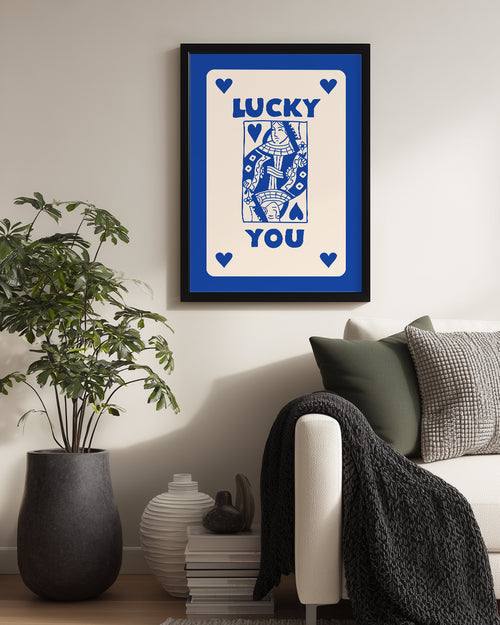 Blue Lucky Poster Tablosu