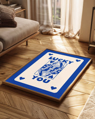 Blue Lucky Poster Tablosu