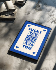 Blue Lucky Poster Tablosu