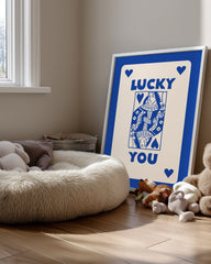Blue Lucky Poster Tablosu