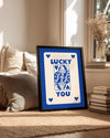 Blue Lucky Poster Tablosu