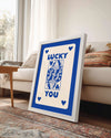 Blue Lucky Poster Tablosu