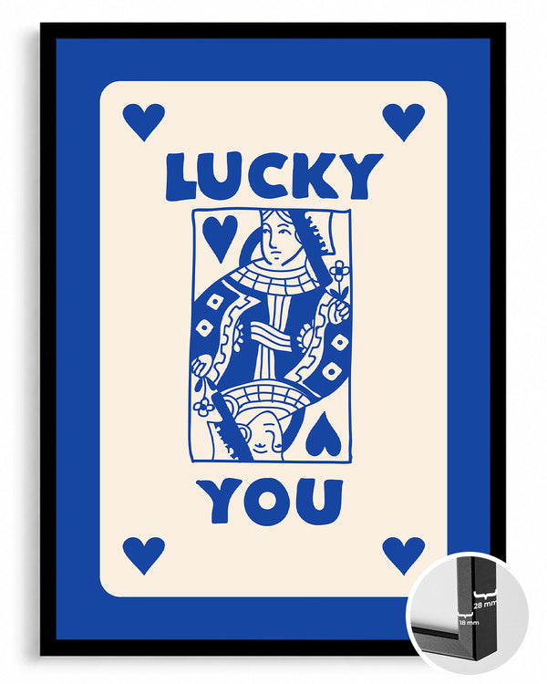 Blue Lucky Poster Tablosu