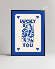 Blue Lucky Poster Tablosu