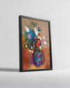 Blue Posy Poster Tablosu