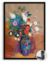 Blue Posy Poster Tablosu