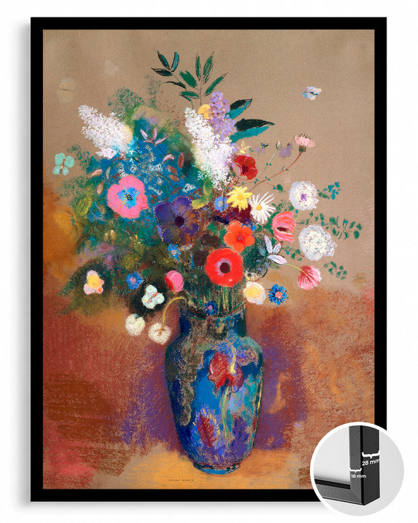 Blue Posy Poster Tablosu