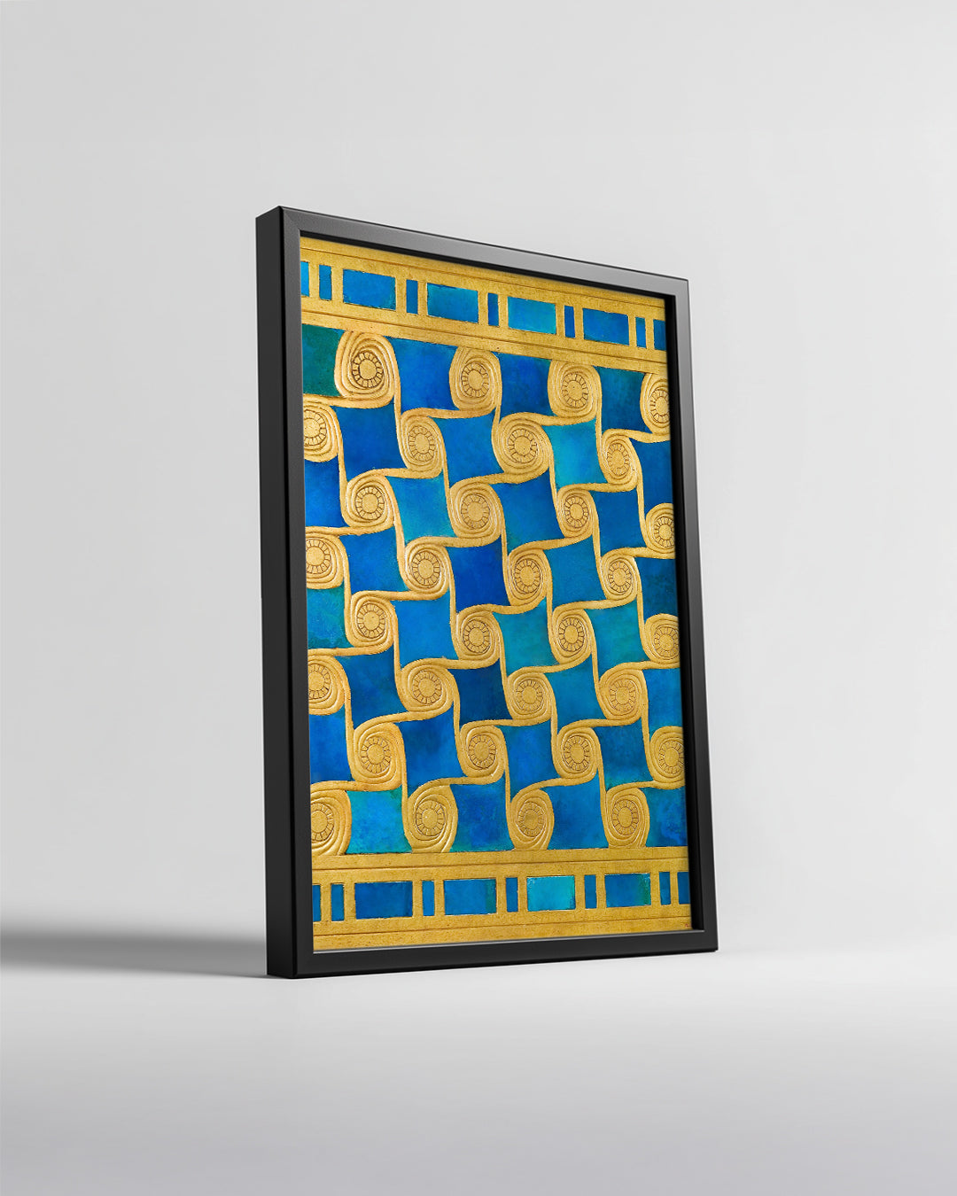 Blue Scroll Poster Tablosu