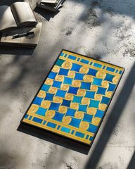 Blue Scroll Poster Tablosu