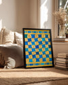 Blue Scroll Poster Tablosu