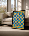 Blue Scroll Poster Tablosu