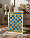 Blue Scroll Poster Tablosu