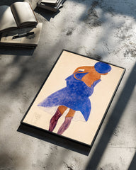 Blue Stance Poster Tablosu