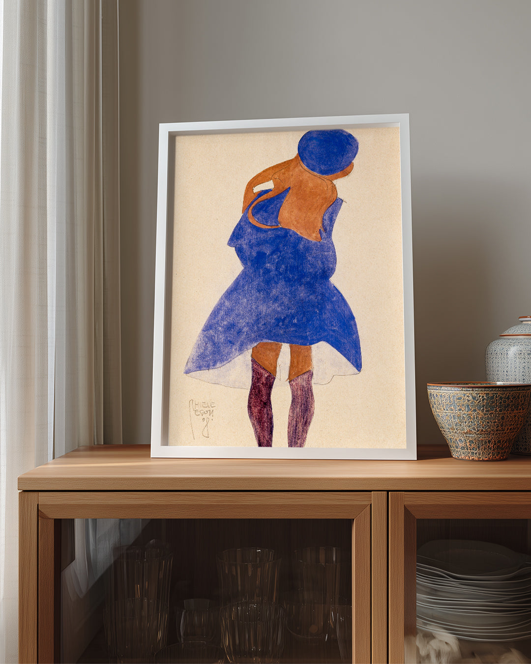 Blue Stance Poster Tablosu