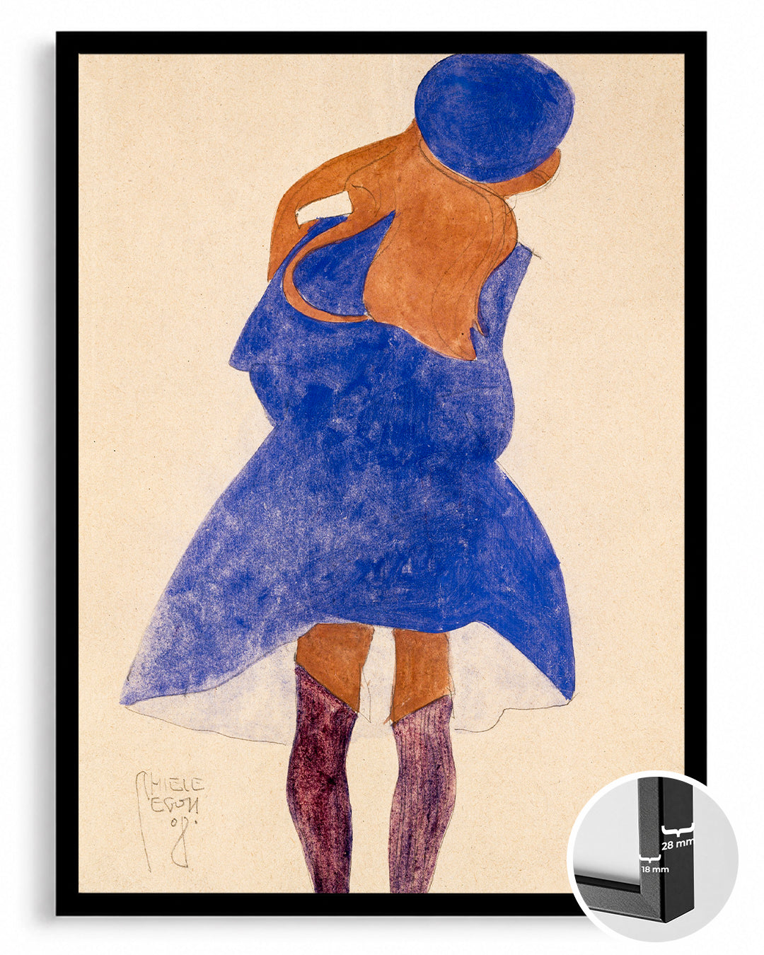 Blue Stance Poster Tablosu