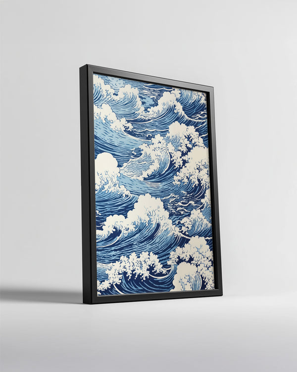 Blue Swirl Poster Tablosu