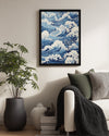 Blue Swirl Poster Tablosu