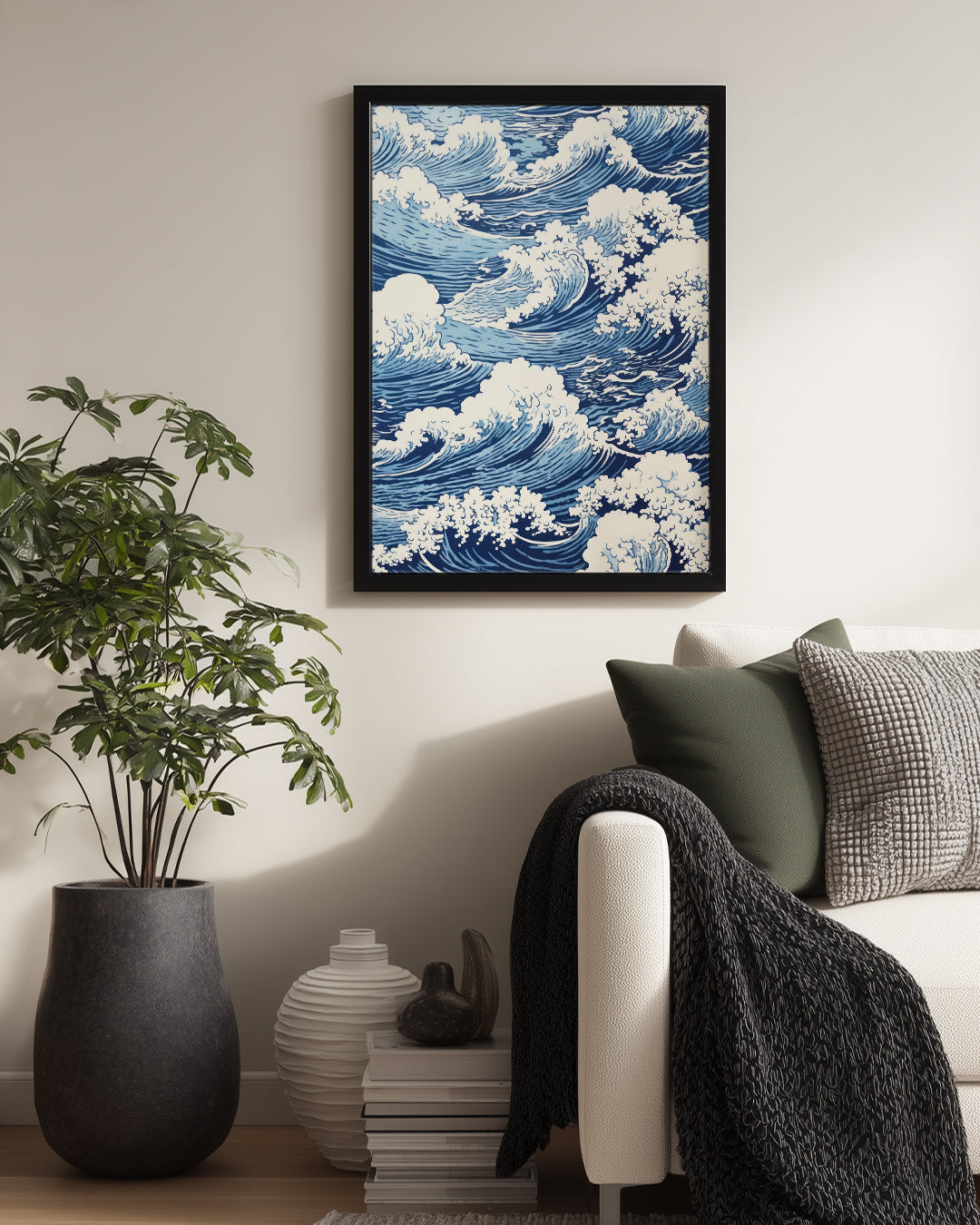 Blue Swirl Poster Tablosu