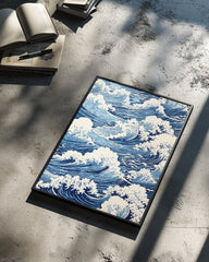 Blue Swirl Poster Tablosu