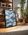 Blue Swirl Poster Tablosu