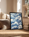 Blue Swirl Poster Tablosu