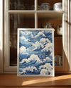Blue Swirl Poster Tablosu