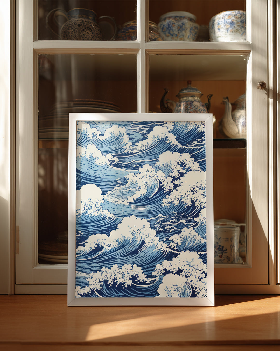 Blue Swirl Poster Tablosu