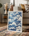 Blue Swirl Poster Tablosu