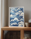 Blue Swirl Poster Tablosu