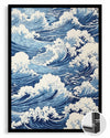Blue Swirl Poster Tablosu